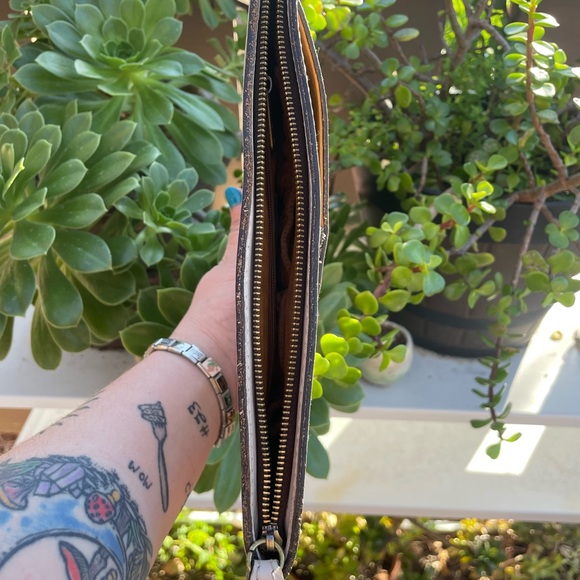 Patricia Nash Leather Floral Clutch with Wrist Strap - Picture 6 of 6